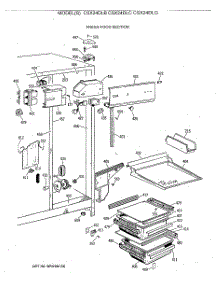 03 - Fresh Food Section parts for Ge Refrigerator CSX24DLC from AppliancePartsPros.com