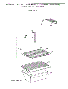 04 - Shelf Parts parts for Ge Refrigerator CTX18CIXJLWW from AppliancePartsPros.com