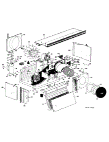 02 - Section2 parts for Ge Air Conditioner A3B668DJELT1 from AppliancePartsPros.com