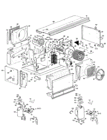 02 - Section2 parts for Ge Air Conditioner A3B698DAALW1 from AppliancePartsPros.com