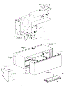 02 - Section2 parts for Ge Air Conditioner A3B601DXALT1 from AppliancePartsPros.com