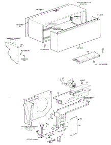 02 - Section2 parts for Ge Air Conditioner A3B593DCALQ1 from AppliancePartsPros.com
