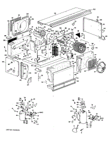 02 - Section2 parts for Ge Air Conditioner A3B583DCAL2Y from AppliancePartsPros.com