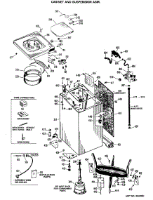 03 - Cabinet And Suspension Asm. parts for Ge Washer WWA8608MAL from AppliancePartsPros.com