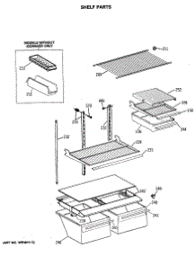 04 - Shelf Parts parts for Ge Refrigerator TBX18DASGRHA from AppliancePartsPros.com