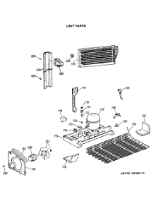 06 - Unit Parts parts for Ge Refrigerator TBX18DASGRHA from AppliancePartsPros.com