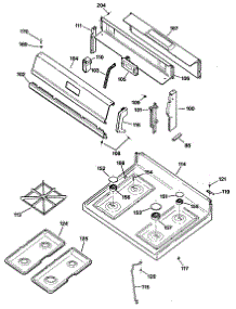 02 - Section2 parts for Ge Range JGBS23GEV1WH from AppliancePartsPros.com