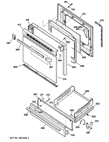 03 - Section3 parts for Ge Range JGBS23GEV1WH from AppliancePartsPros.com
