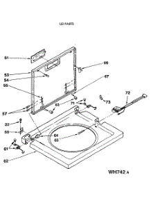 05 - Lid Parts parts for Ge Washer Dryer Combo WSM2420SEZWW from AppliancePartsPros.com