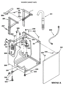 06 - Washer Cabinet Parts parts for Ge Washer Dryer Combo WSM2420SEZAA from AppliancePartsPros.com
