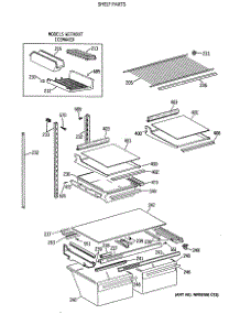 04 - Shelf Parts parts for Ge Refrigerator TBX19JIXBRAA from AppliancePartsPros.com