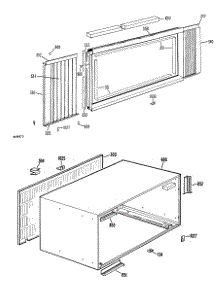 02 - Section2 parts for Ge Air Conditioner KJ508ASQ1 from AppliancePartsPros.com