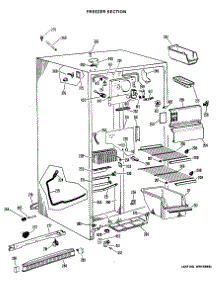 02 - Freezer Section parts for Ge Refrigerator CSX22EFB from AppliancePartsPros.com