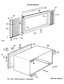 02 - Quick Mount parts for Ge Air Conditioner KJ710AST2 from AppliancePartsPros.com