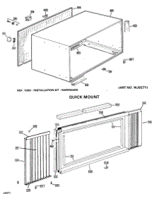 02 - Quick Mount parts for Ge Air Conditioner KJ710AVT2 from AppliancePartsPros.com