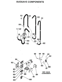 07 - Sudsave Components parts for Ge Washer WLW4700BBL from AppliancePartsPros.com