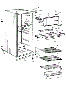 02 - Section2 parts for Ge Refrigerator SSD14CJBRAD from AppliancePartsPros.com