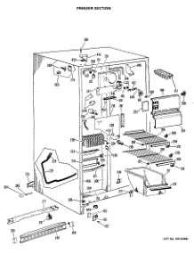 02 - Freezer Section parts for Ge Refrigerator CSX22GJB from AppliancePartsPros.com