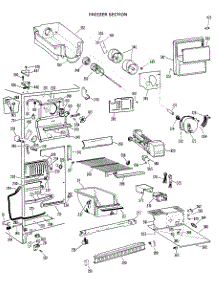 02 - Freezer Section parts for Ge Refrigerator CSX24DJC from AppliancePartsPros.com