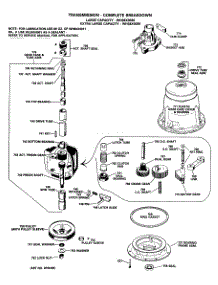 04 - Tranmission - Complete Breakdown parts for Ge Washer WLW3600BCL from AppliancePartsPros.com