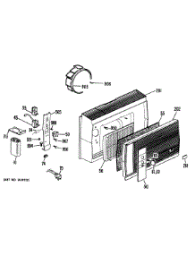 02 - Section2 parts for Ge Air Conditioner KTL05LAB1 from AppliancePartsPros.com