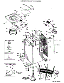 03 - Cabinet And Suspension Asm. parts for Ge Washer WLW5900MNL from AppliancePartsPros.com