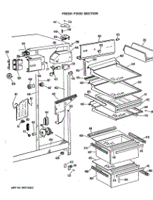 04 - Fresh Food Section parts for Ge Refrigerator CSX27DLL from AppliancePartsPros.com
