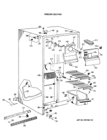 02 - Freezer Section parts for Ge Refrigerator CSC22GRAWH from AppliancePartsPros.com