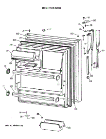 02 - Fresh Food Door parts for Ge Refrigerator CTX18GAXBRWW from AppliancePartsPros.com