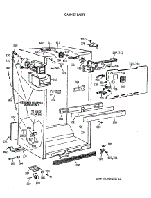03 - Cabinet Parts parts for Ge Refrigerator CTX18GIXBRWW from AppliancePartsPros.com