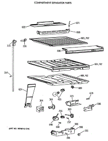 05 - Compartment Separator Parts parts for Ge Refrigerator CTX18GAXBRWW from AppliancePartsPros.com