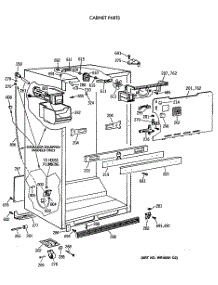 03 - Cabinet Parts parts for Ge Refrigerator CTX21KAXBRWH from AppliancePartsPros.com