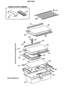 04 - Shelf Parts parts for Ge Refrigerator CTX21KAXBRWH from AppliancePartsPros.com