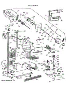 03 - Freezer Section parts for Ge Refrigerator CSK27PFXAWW from AppliancePartsPros.com