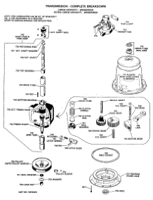 04 - Transmission-Complete Breakdown parts for Ge Washer WRW3505KBL from AppliancePartsPros.com
