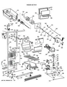 03 - Freezer Section parts for Ge Refrigerator MSK27DHTCAD from AppliancePartsPros.com