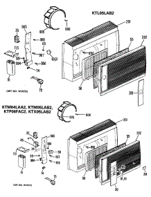 02 - Ktm04laa2 parts for Ge Air Conditioner HTP05LBB2 from AppliancePartsPros.com