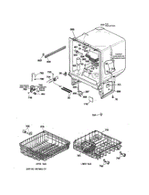 02 - Body Parts parts for Ge Dishwasher HDA180XX02WW from AppliancePartsPros.com