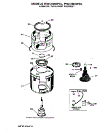 03 - Agitator, Tub & Pump Assembly parts for Ge Washer WWC9000PBL from AppliancePartsPros.com