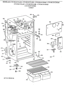 02 - Cabinet parts for Ge Refrigerator CTX16CAYCRWH from AppliancePartsPros.com