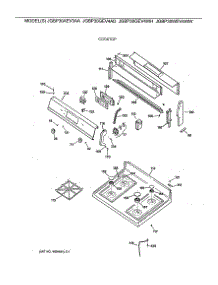 02 - Cooktop parts for Ge Range JGBP30GEV4WH from AppliancePartsPros.com