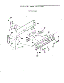 04 - Control Panel parts for Ge Range RB757GT2WH from AppliancePartsPros.com