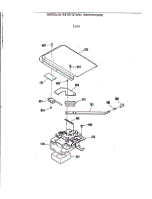 05 - Lock parts for Ge Range RB757GT2WH from AppliancePartsPros.com