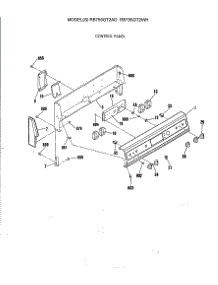 04 - Control Panel parts for Ge Range RB755GT2WH from AppliancePartsPros.com