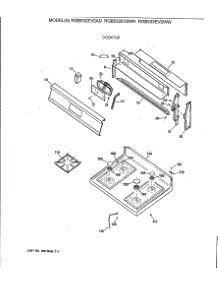 02 - Cooktop parts for Ge Range RGB533EV2WW from AppliancePartsPros.com