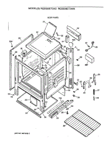 03 - Body Parts parts for Ge Range RGB508ET2WH from AppliancePartsPros.com