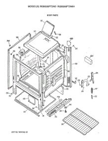 03 - Body Parts parts for Ge Range RGB508PT2WH from AppliancePartsPros.com
