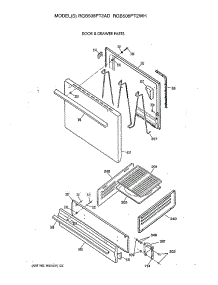04 - Door & Drawer Parts parts for Ge Range RGB508PT2AD from AppliancePartsPros.com