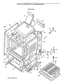 03 - Body Parts parts for Ge Range RGB628ET2WH from AppliancePartsPros.com