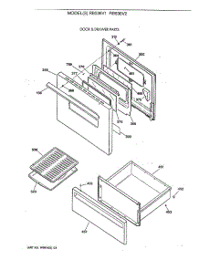 03 - Door & Drawer Parts parts for Ge Range RB536V2 from AppliancePartsPros.com